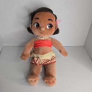 Disney Store Moana Plush Baby Doll 13" Animators Collection Toddler Soft Toy